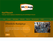 Tablet Screenshot of kaufrausch-freiburg.de